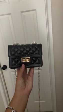 mini black purse