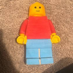 Big Concrete Lego Brick Man 