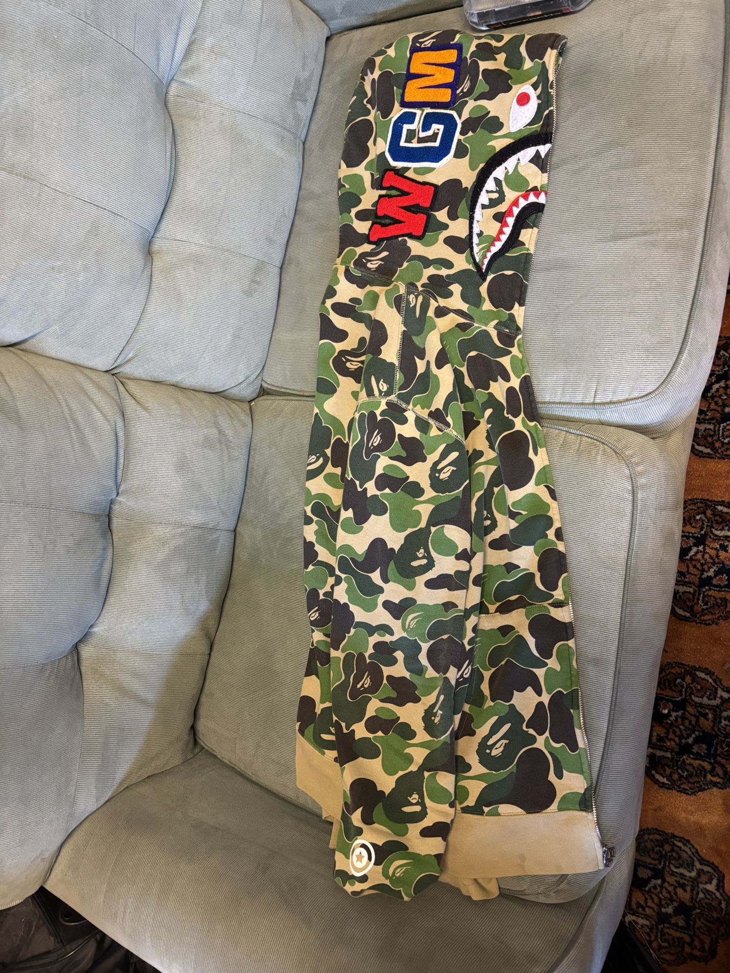 Bape ABC Camo Crystal Shark Full Zip Hoodie