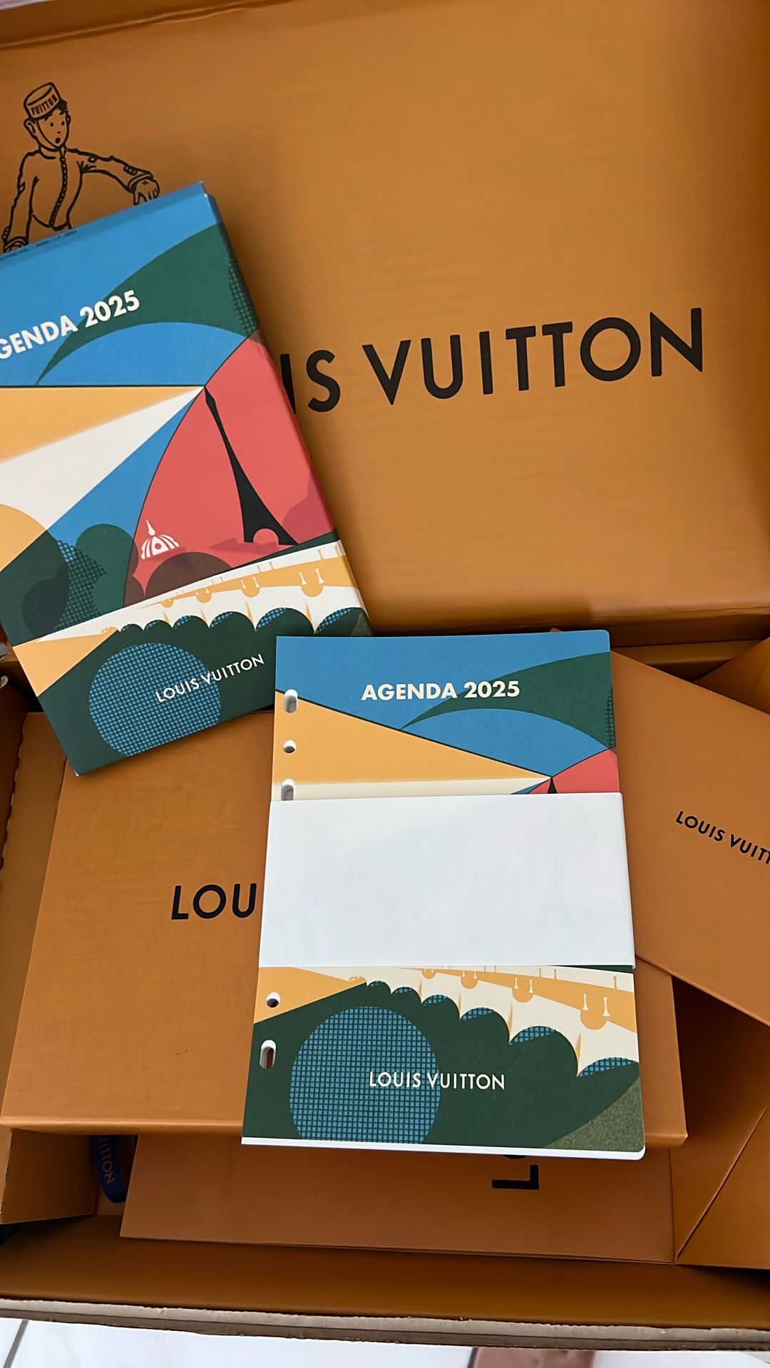 Louis Vuitton Large GM agenda refill 2025: Brand new