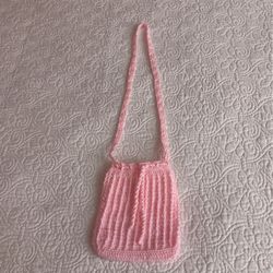 Bolsa/morralito tejida a mano 