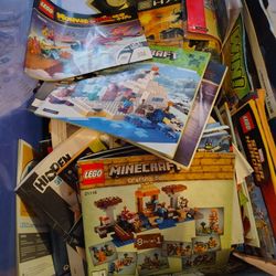 Used Various Manuals for LEGO , ( Minecraft, Bionicle, space police)