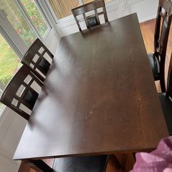Dining Table With Six Chairs