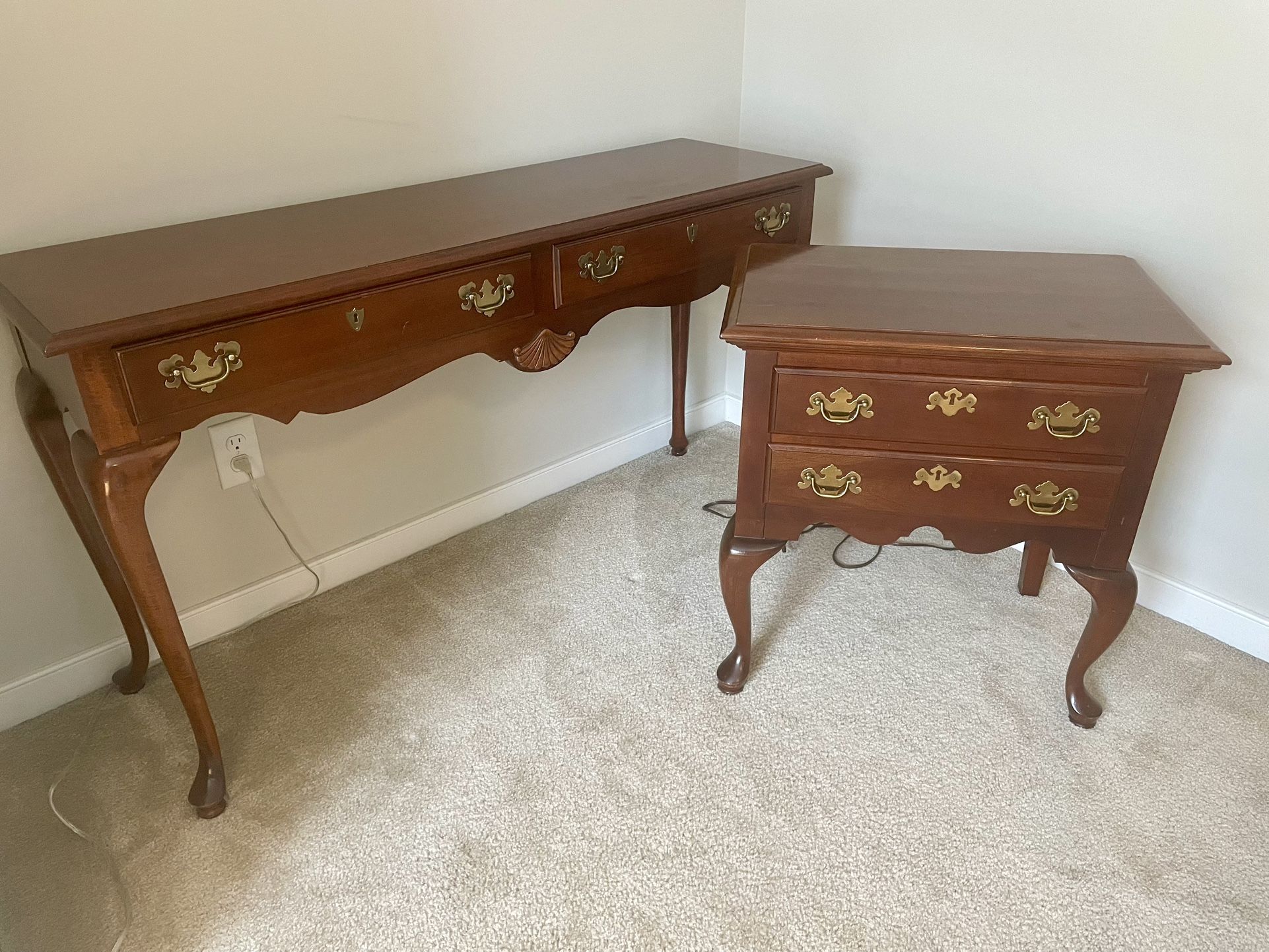 Amish-made Console And Side Tables