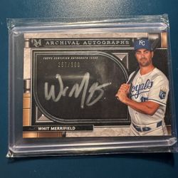 2021 Topps Autographs Whit Merrifield
