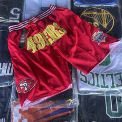 San Francisco 49ers Super Bowl Shorts 