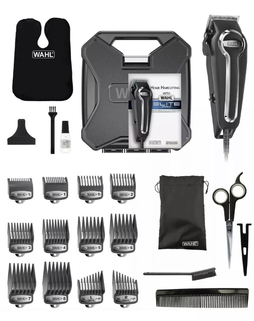 Wahl Clipper Elite Pro High-Performance Home Haircut & Grooming Kit 79602 BNIB