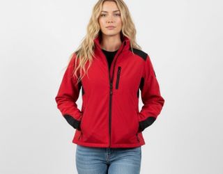 Black Diamond Softshell Women’s Jacket Medium Red Full Zip Outerwear Coat