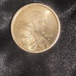 2000 Rare Sacagawae D one dollar coin