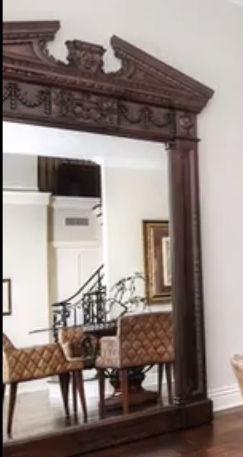 RESTORATION HARDWARE ENTABLATURE MIRROR