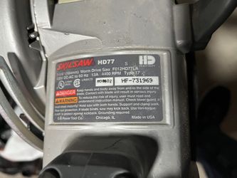 Skilsaw HD77 Worm drive Type 16