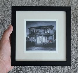 Myers House Framed Print Jason Edmiston Horror Halloween Decor