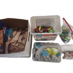 Wooden Train Set w/ Magnetic Train (Several Sets)