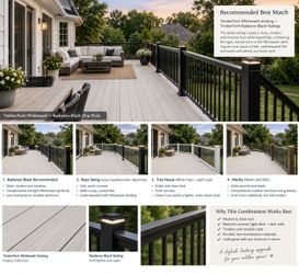 Whitewash composite decking boards legacy collection new timber tech