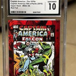CAPTAIN AMERICA RED FOIL 2016 CGC 10 Rare 