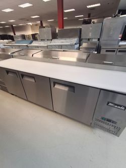 94" pizza prep table