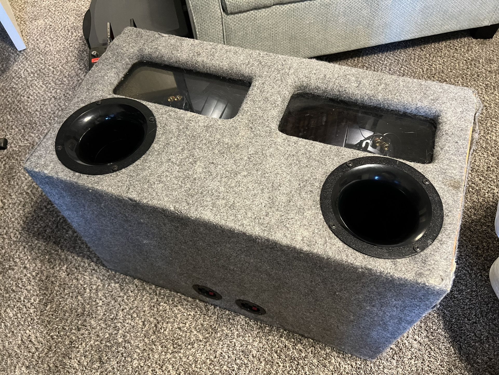 2 Tuned & Vented Infinity Kappa Perfect12d VQ Subwoofers