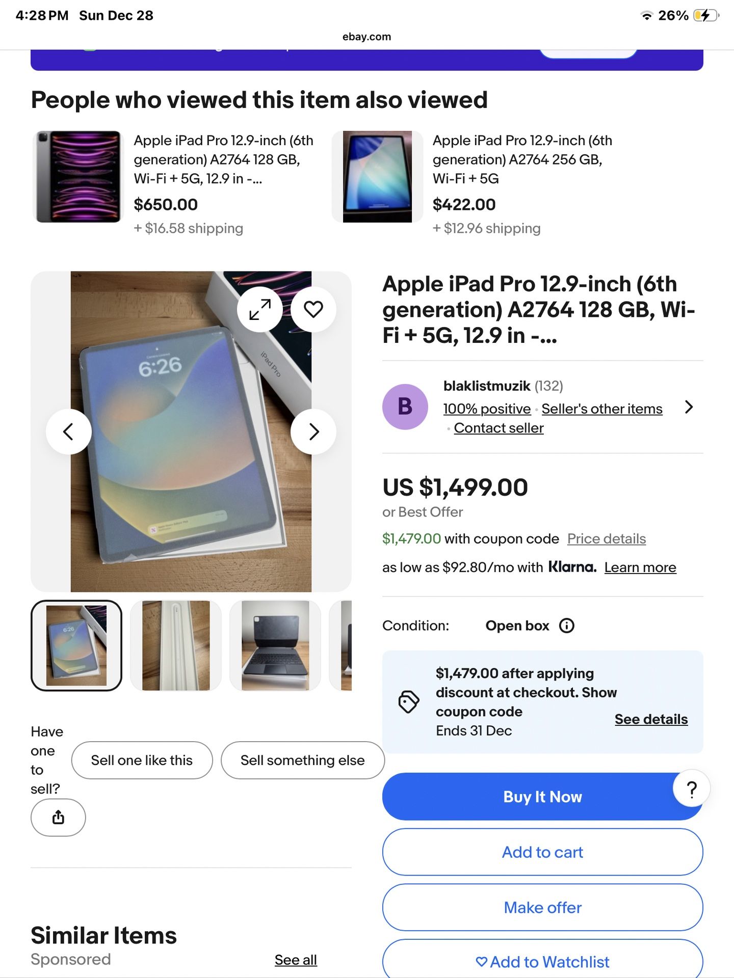 iPad Pro 12.9 Inch 6 Gen