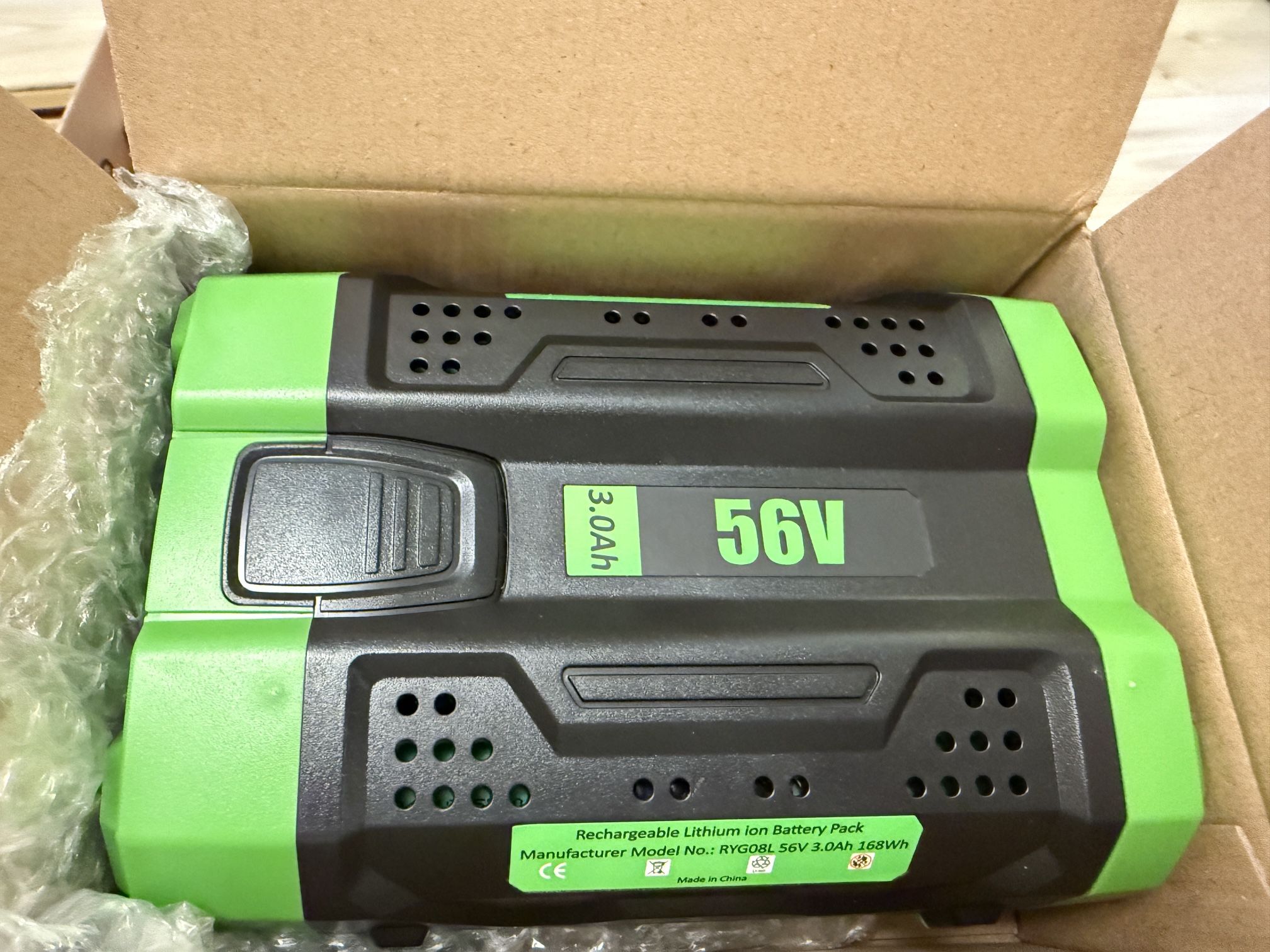 New 56V 3.0Ah 168Wh Battery