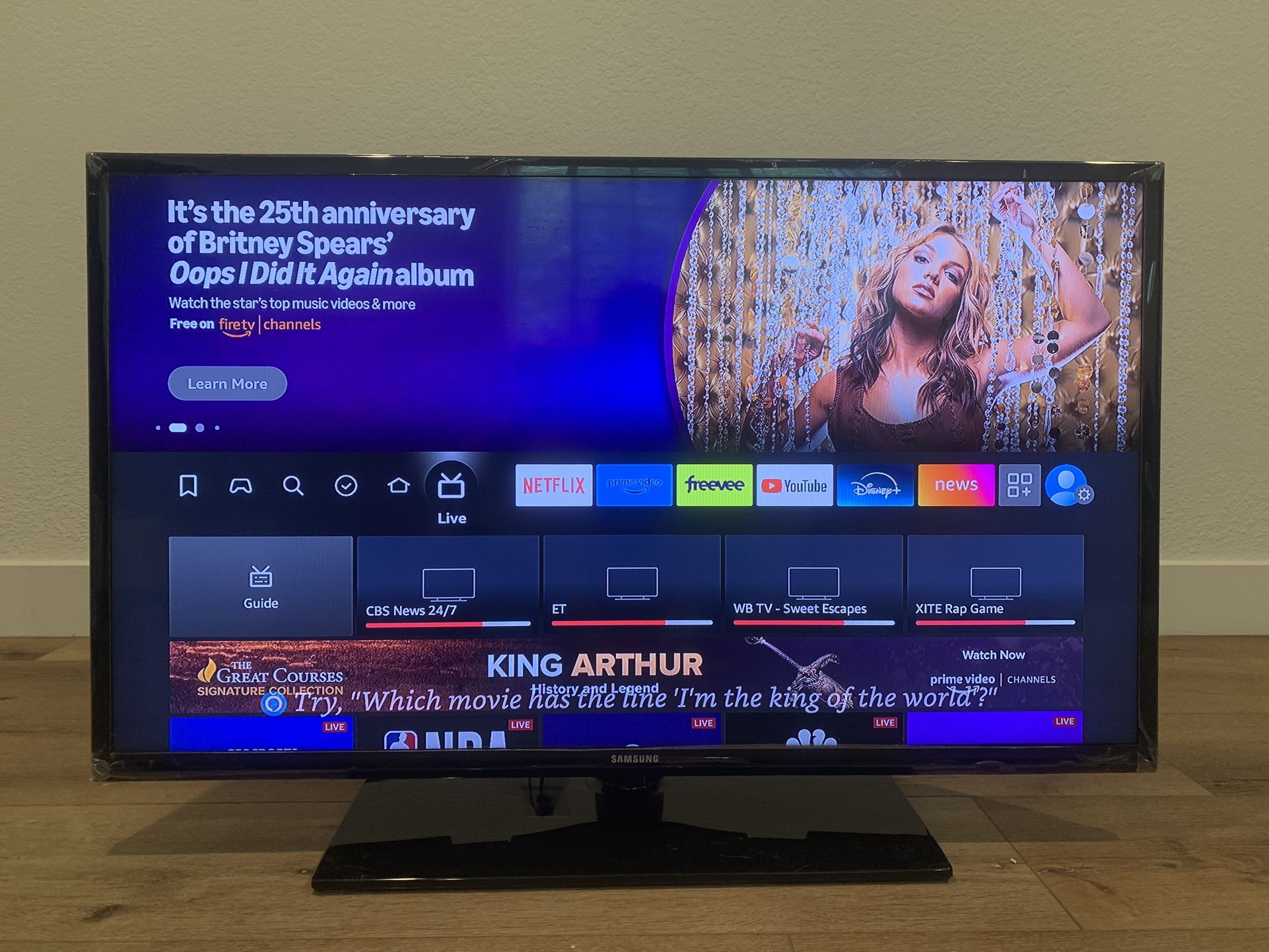 Samsung 40 Inch TV with amazon Firestick 4k