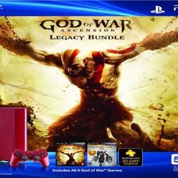 PS3 Red God If War Edition With Controllers And Games