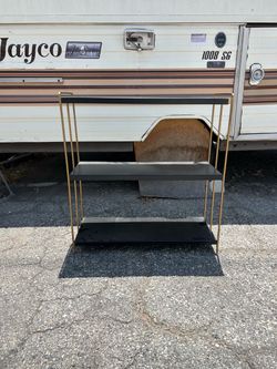 1950s MCM Thin Metal 3 Level shelf