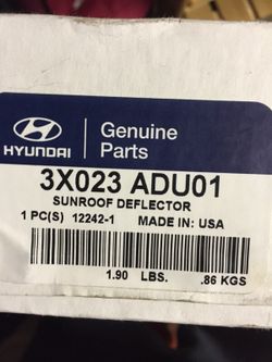 2012-2013 Hyundai Elantra sunroof deflector