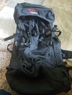Track by triple gear hiking backpack