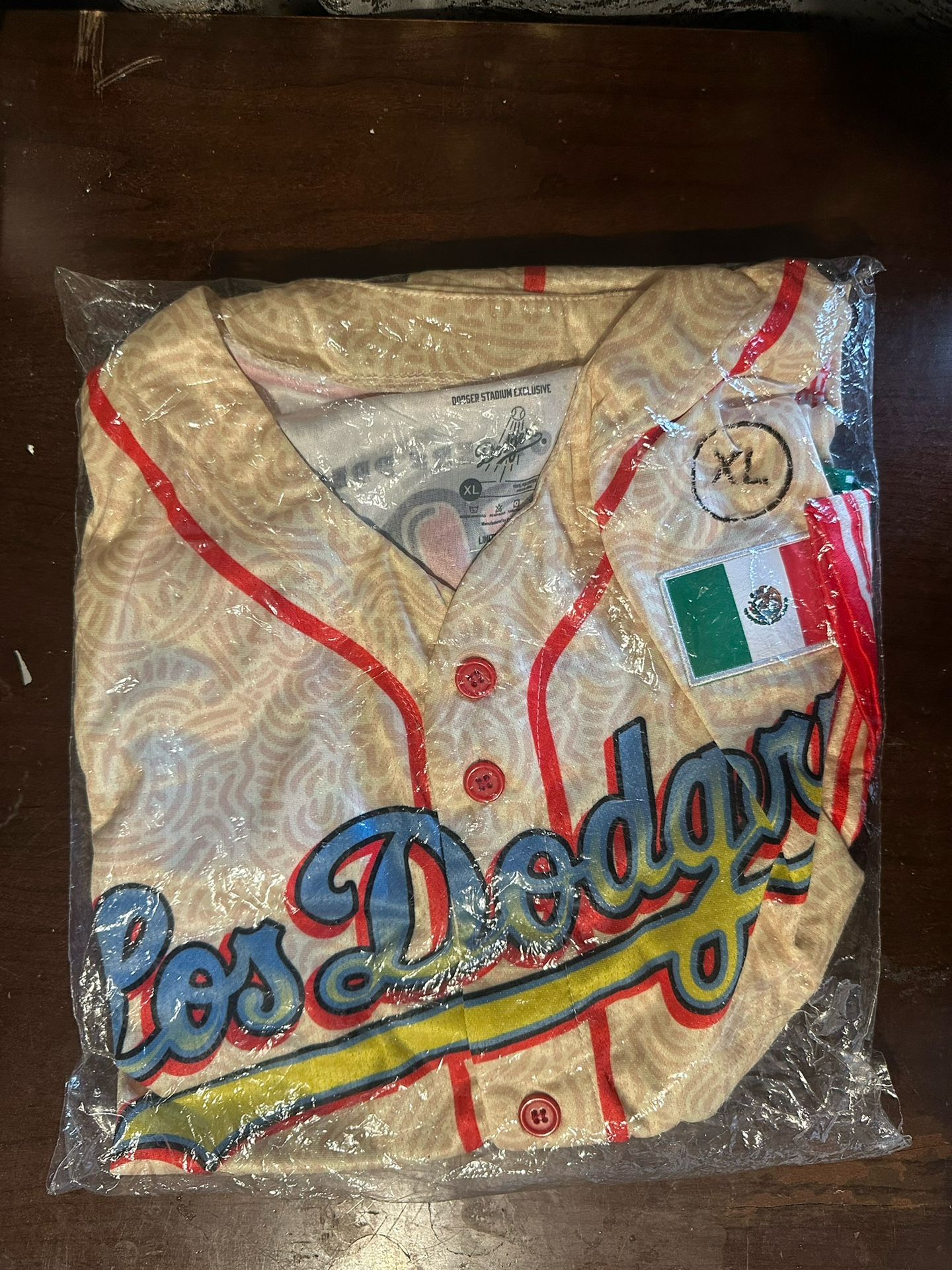 LA Dodgers Mexican Heritage Night Jersey Men XL Luchador