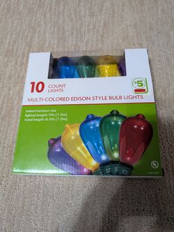 Multi Colored Edison Style Bulb Lights( 6 Boxes)