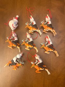 Jack in the Box Vintage Christmas Tree Ornaments