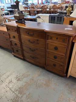 Large Stanley wood dresser (in store)