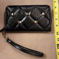 Black Wristlet With Studs