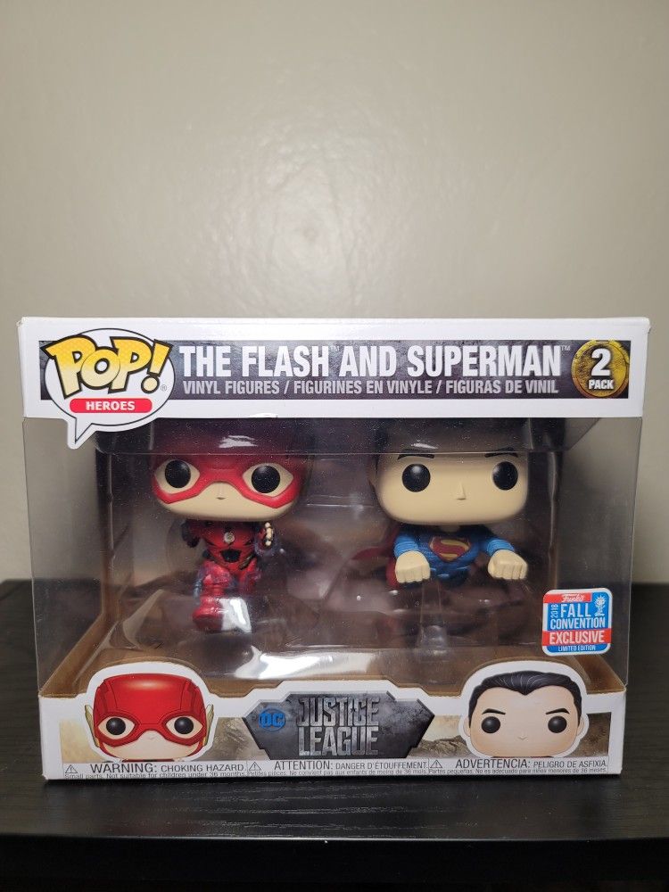 The Flash And Superman 2 Pack FunkoPop