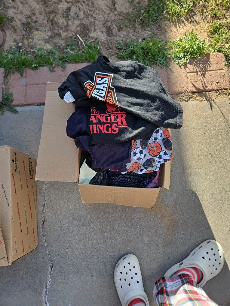 Box Of Size 6-7 Boys Clothing (50+ Pieces)