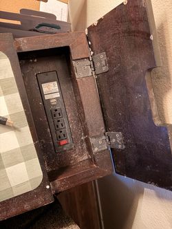 End table with charging  station