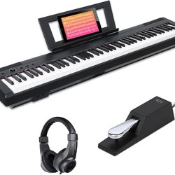 AODSK Weighted Piano 88-Key Beginner Digital Piano,Full Size Weighted#1080SY4