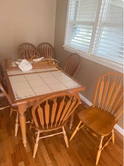Table and 6 chairs