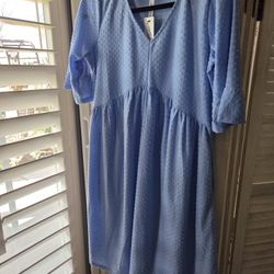 Baby Blue Dress Sz M