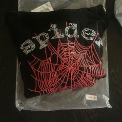 “rhinestone” spider hoodie