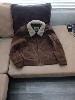 Levi's Men's Faux Suede Aviator Bomber Jacket