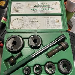 Greenlee knockout set 1/2” to 2”in n Lakeland $150 firm 