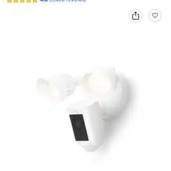 Ring - Floodlight Cam Plus Outdoor Wired 1080p Surveillance Camera - White