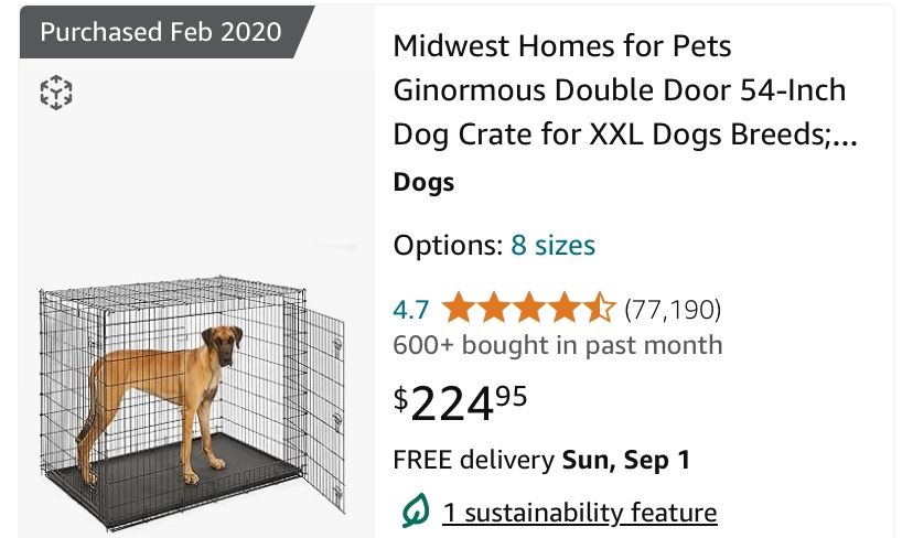 XXL Metal dog crate