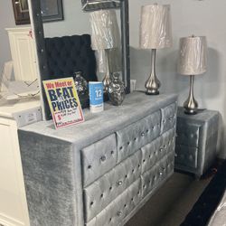 Beautiful  Dresser Mirror Night Stand ✨ Easy Financing 