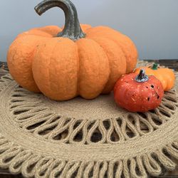 16”     100% Jute Handmade Placemats Set Of 4 / Halloween Decor 