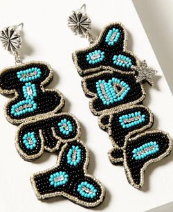 Hey Y’all Beaded Earrings