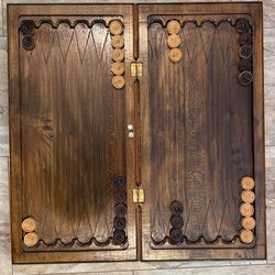 Backgammon Handmade Board Game 23” Length 