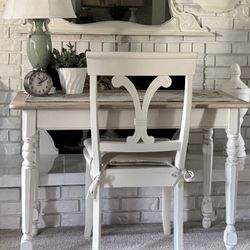 Vintage Farmhouse Table•Desk•Just Refinished•Solid Wood• Table Only•