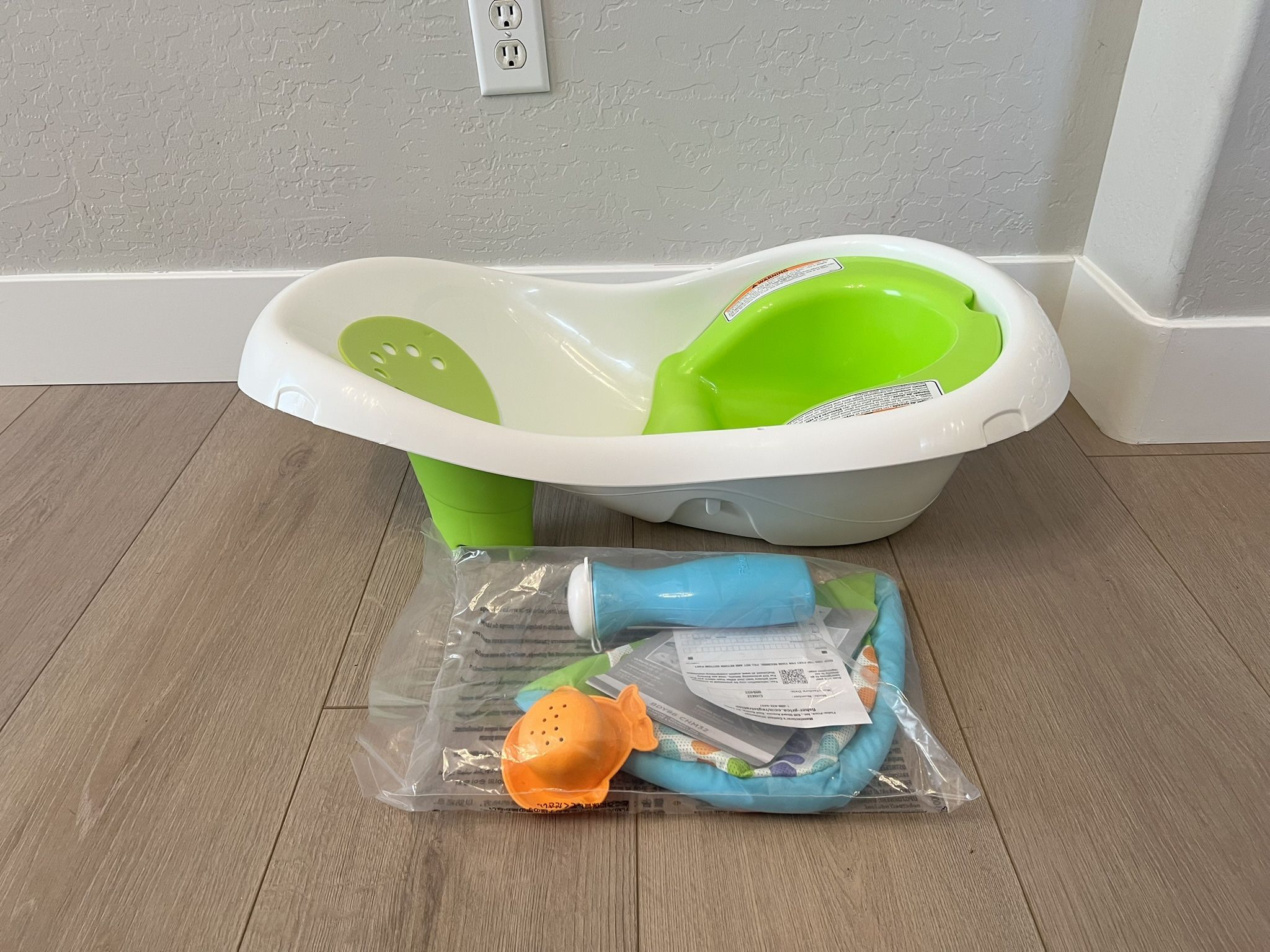 BRAND NEW- NO BOX-Fisher-Price Infant Baby to Toddler Bath 4-In-1 Sling ‘N Seat Tub